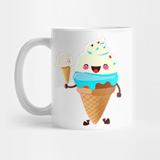 Happy cute ice cream #5 Mug